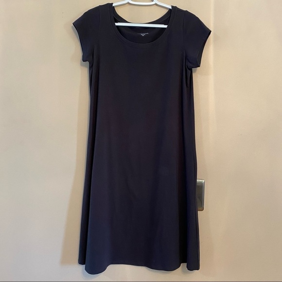Eileen Fisher Traceable Organic Cotton Crew Neck Dress medium - Picture 1 of 6
